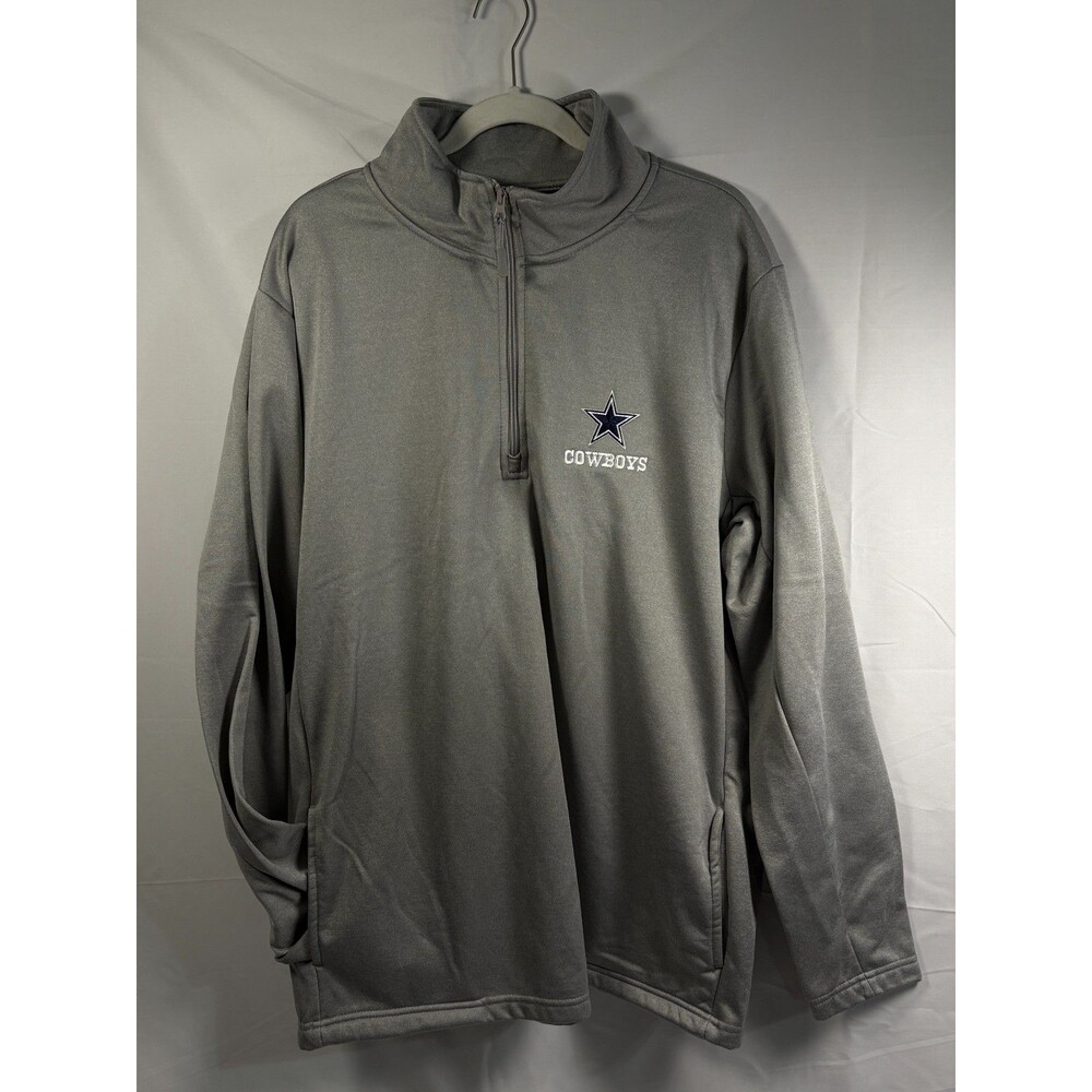 Men's Dunbrooke NFL COWBOYS 1/4 Zip Sweatshirt - Size XXLarge